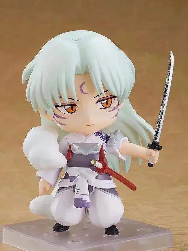 Cute Inuyasha and Sesshoumaru Anime FIgurines, Kawaii Chibi Action Figures PVC Cute Toys 10 cm - ToylandEU