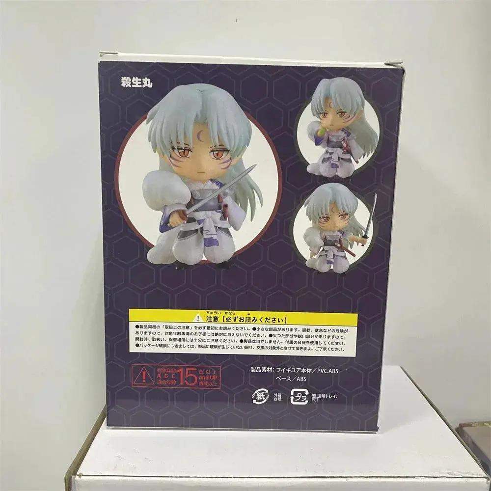 Cute Inuyasha and Sesshoumaru Anime FIgurines, Kawaii Chibi Action Figures PVC Cute Toys 10 cm - ToylandEU