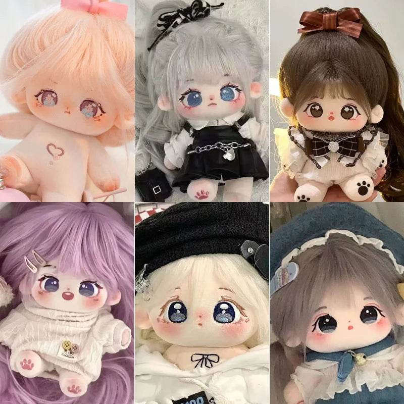 Cute Kawaii Idol Plush Doll 20cm Dress Up Customization Gift - ToylandEU