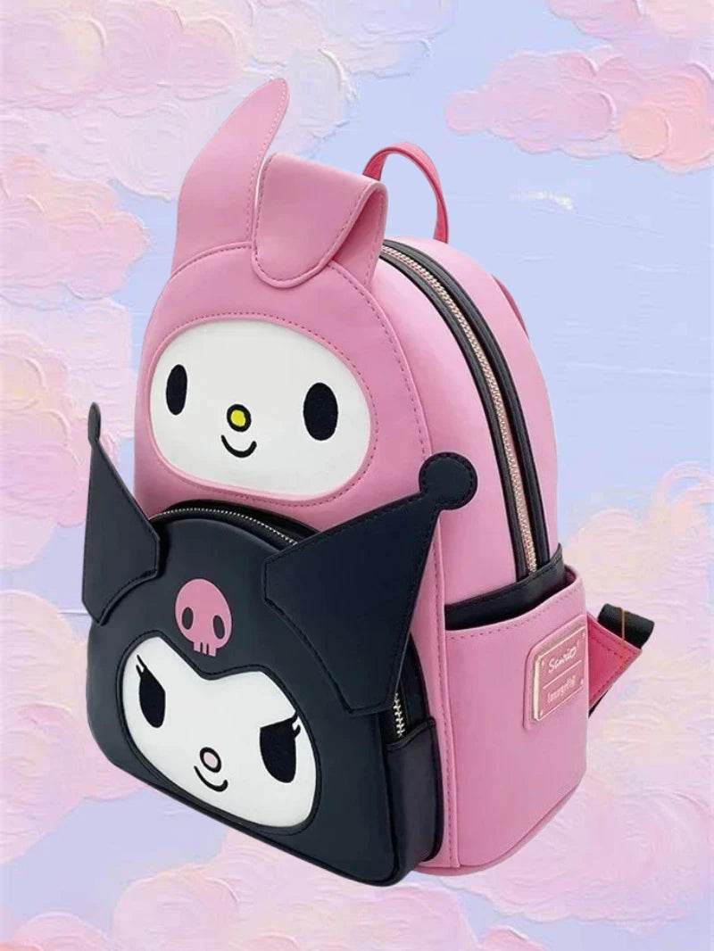 Cute Kids Backpack Sanrio Hello Kitty Melody Kuromi Design With Polyester Construction For Children Travel Storage - ToylandEU