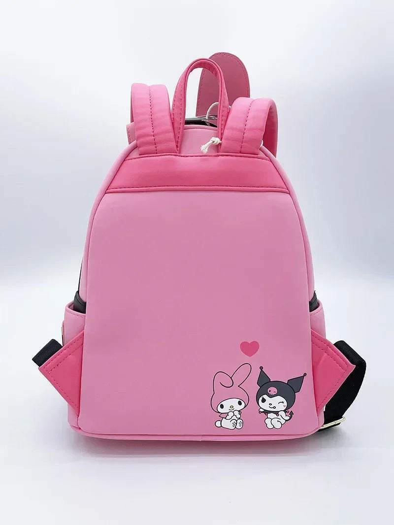 Cute Kids Backpack Sanrio Hello Kitty Melody Kuromi Design With Polyester Construction For Children Travel Storage - ToylandEU