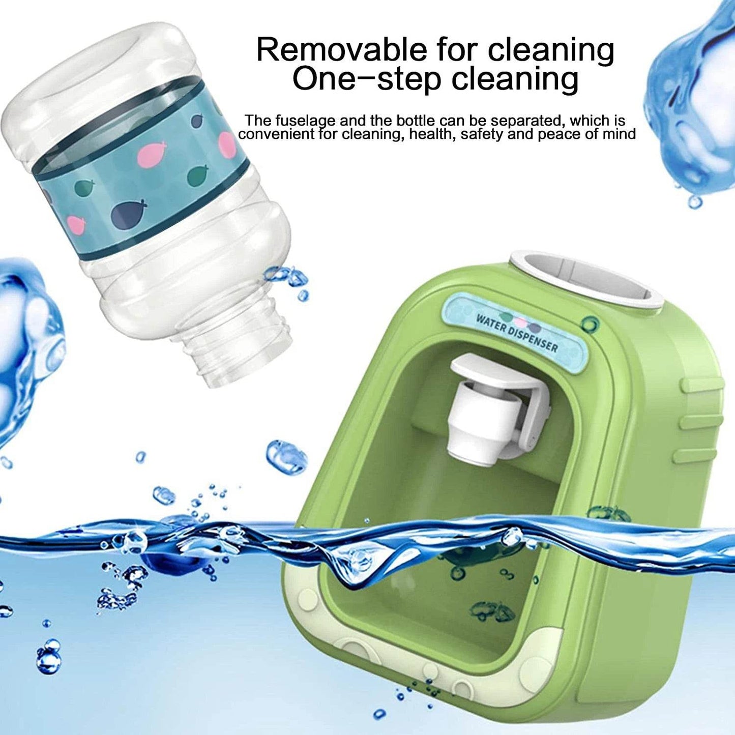 Cute Kids Kitchen Toy Dual Water Dispenser For Girls - ToylandEU