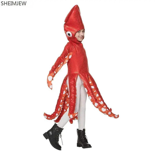 Cute Kids Marine Life Squid Cosplay Costume For Halloween - ToylandEU