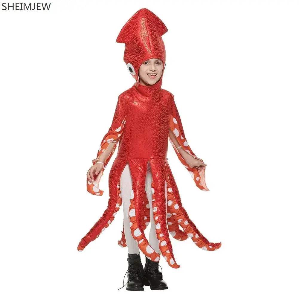 Cute Kids Marine Life Squid Cosplay Costume For Halloween - ToylandEU