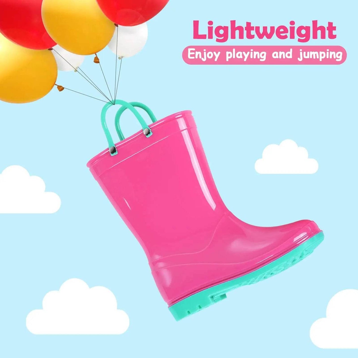 Cute Kids Rain Boots Cartoon Design Waterproof For Children - ToylandEU