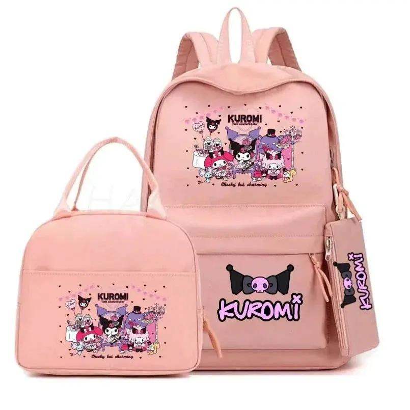 Kuromi Melody School Backpack With Lunch Bag And Laptop Pocket - ToylandEU