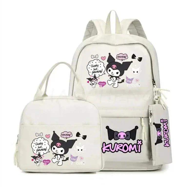 Kuromi Melody School Backpack With Lunch Bag And Laptop Pocket - ToylandEU