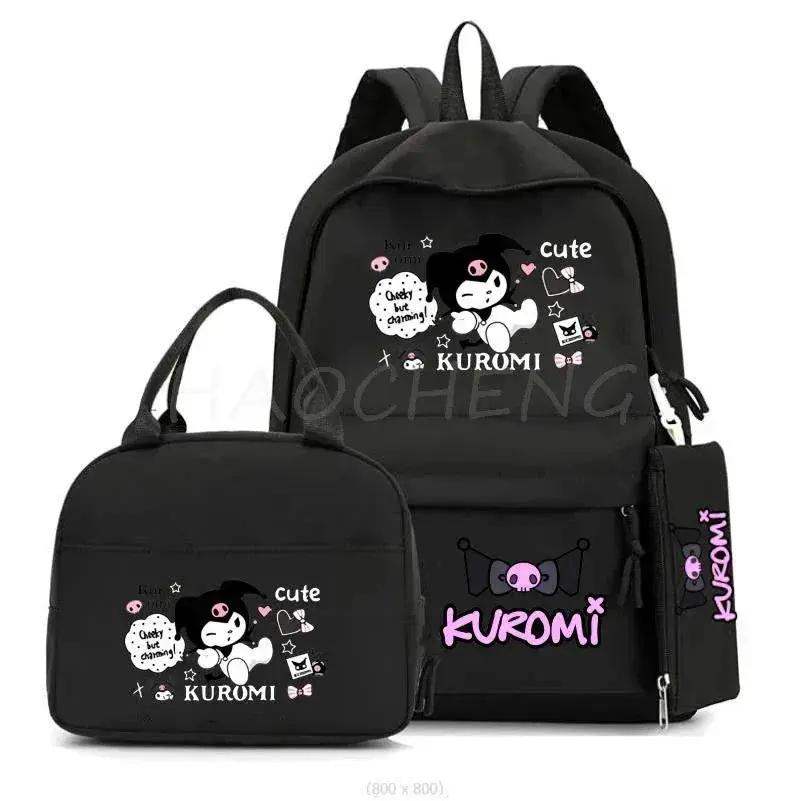 Kuromi Melody School Backpack With Lunch Bag And Laptop Pocket - ToylandEU