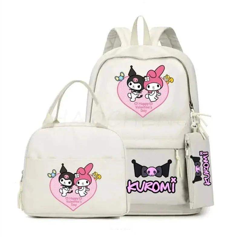 Kuromi Melody School Backpack With Lunch Bag And Laptop Pocket - ToylandEU