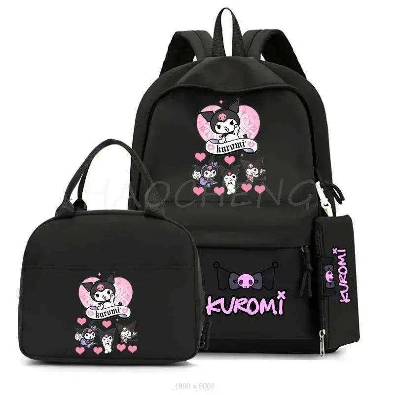 Kuromi Melody School Backpack With Lunch Bag And Laptop Pocket - ToylandEU