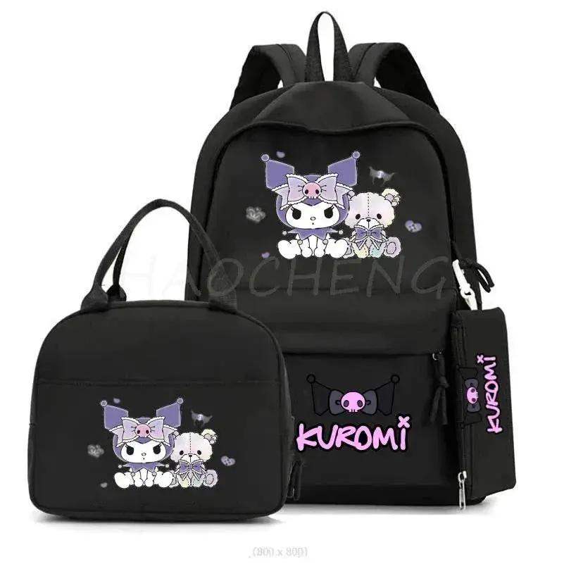 Kuromi Melody School Backpack With Lunch Bag And Laptop Pocket - ToylandEU
