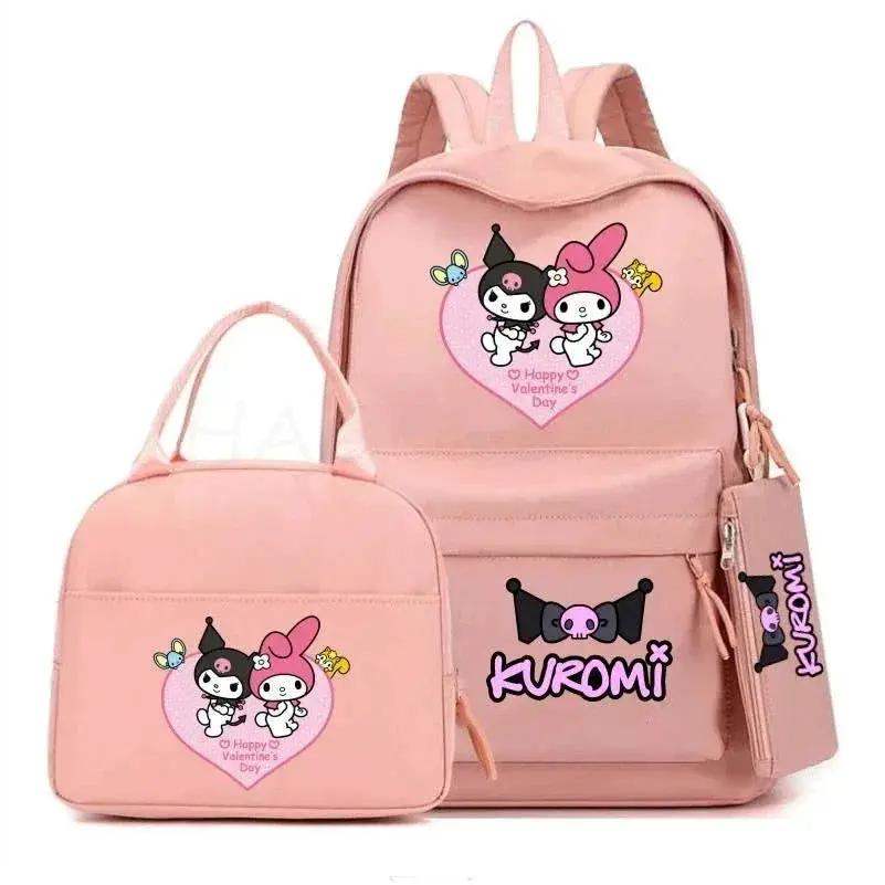 Kuromi Melody School Backpack With Lunch Bag And Laptop Pocket - ToylandEU