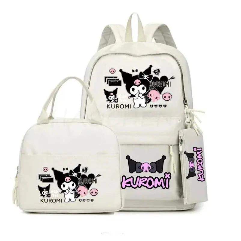 Kuromi Melody School Backpack With Lunch Bag And Laptop Pocket - ToylandEU