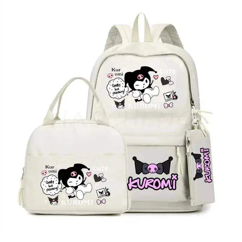 Kuromi Melody School Backpack With Lunch Bag And Laptop Pocket - ToylandEU
