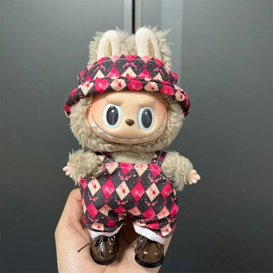 Cute Labubu Doll Clothes 17cm Perfect Fit Overalls - ToylandEU