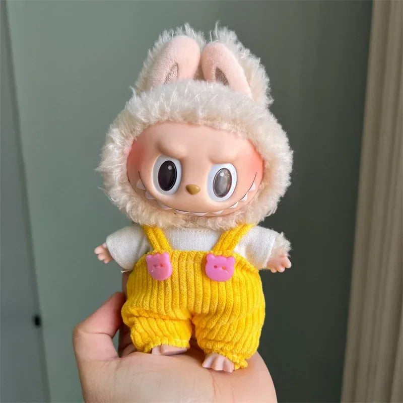 Cute Labubu Doll Clothes 17cm Perfect Fit Overalls - ToylandEU