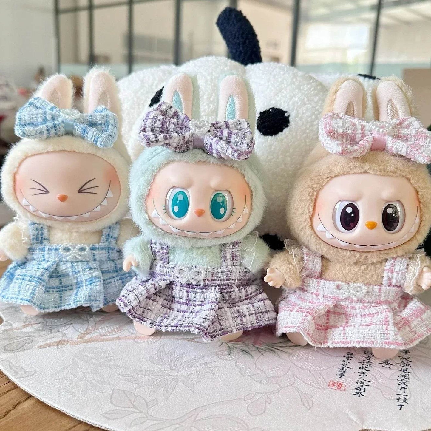 Cute Labubu Doll Outfit Accessories Classic Dress Set for 17CM V2 Mini Dolls Clothing Girl Kid Gift Labubu Clothes Luxury - ToylandEU