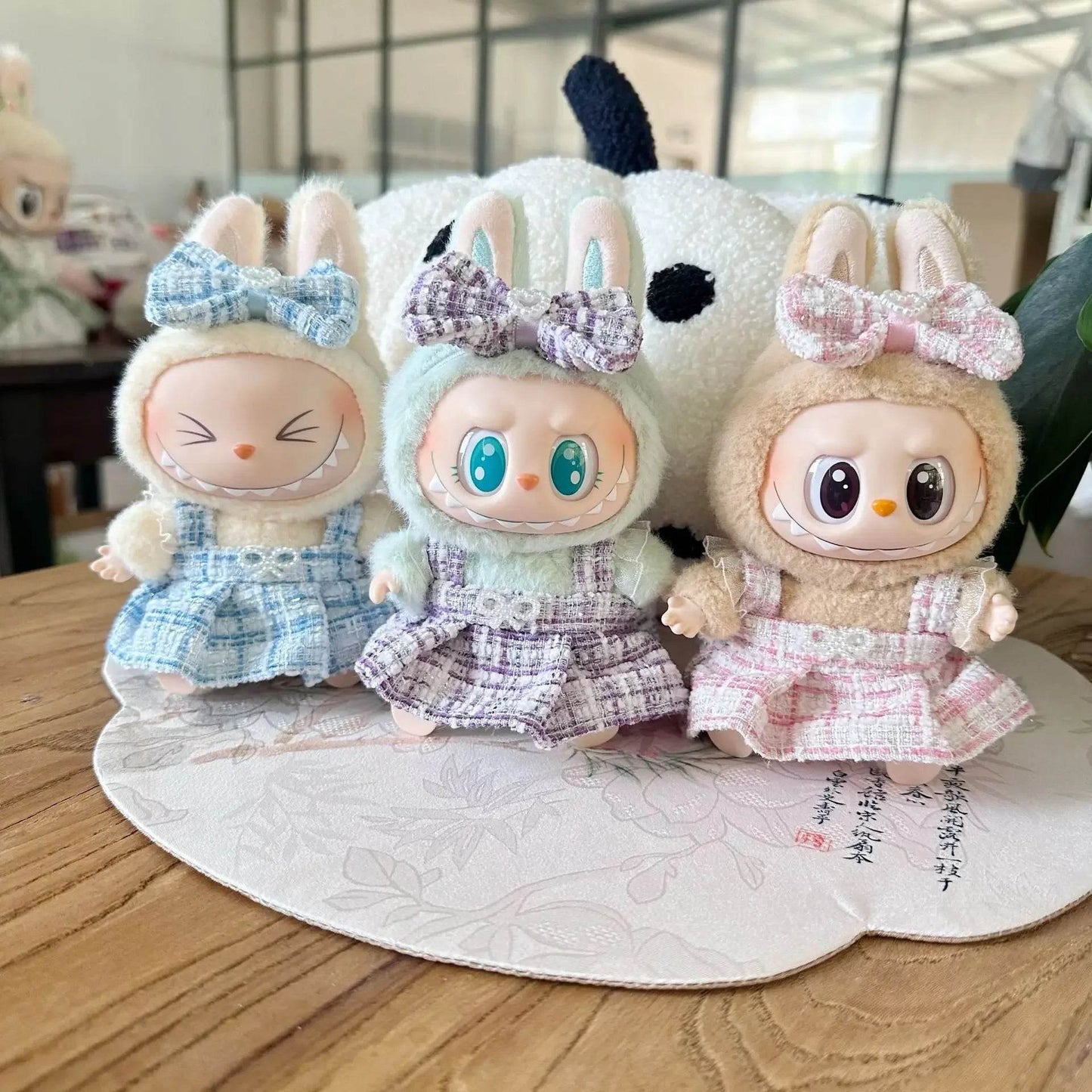 Cute Labubu Doll Outfit Accessories Classic Dress Set for 17CM V2 Mini Dolls Clothing Girl Kid Gift Labubu Clothes Luxury - ToylandEU