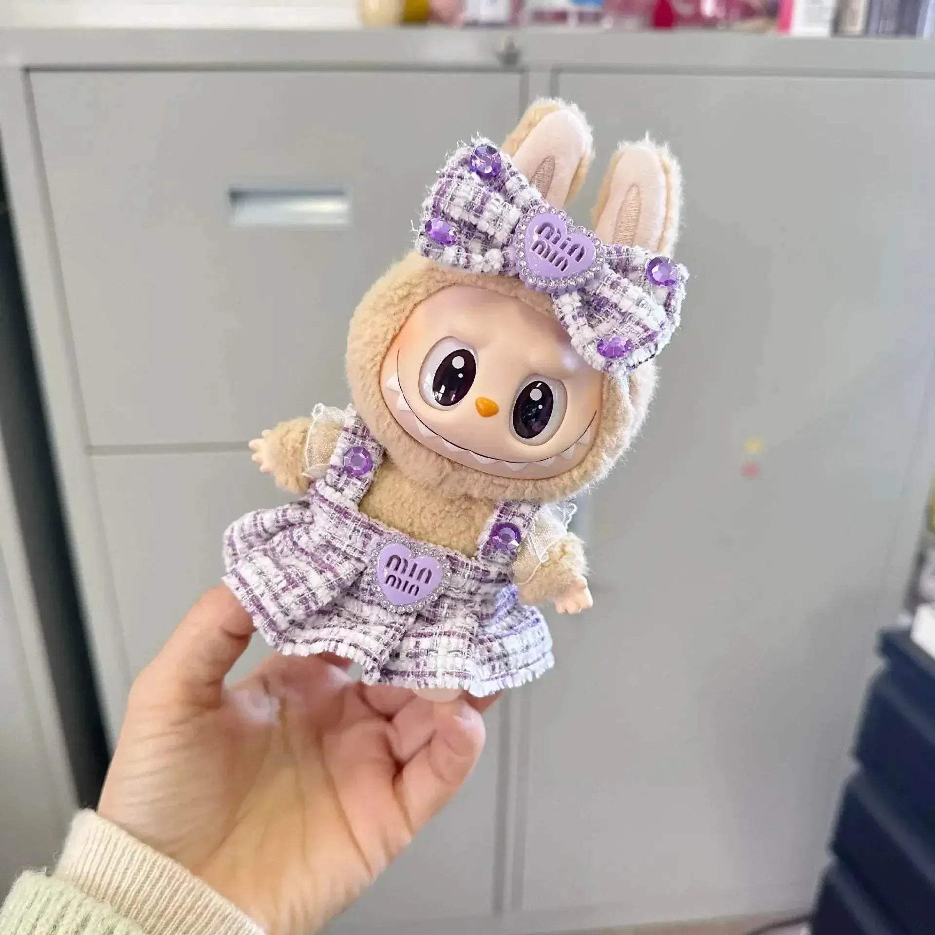 Cute Labubu Doll Outfit Accessories Classic Dress Set for 17CM V2 Mini Dolls Clothing Girl Kid Gift Labubu Clothes Luxury ToylandEU Cute Labubu Doll Outfit Accessories Classic Dress Set for 17CM V2 Mini Dolls Clothing Girl Kid Gift Labubu Clothes Luxury ToylandEU