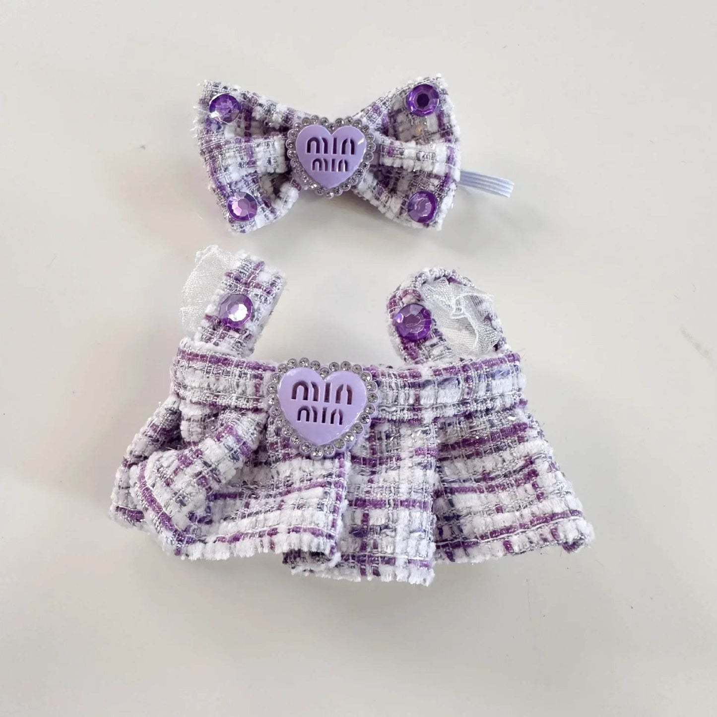 Cute Labubu Doll Outfit Accessories Classic Dress Set for 17CM V2 Mini Dolls Clothing Girl Kid Gift Labubu Clothes Luxury - ToylandEU