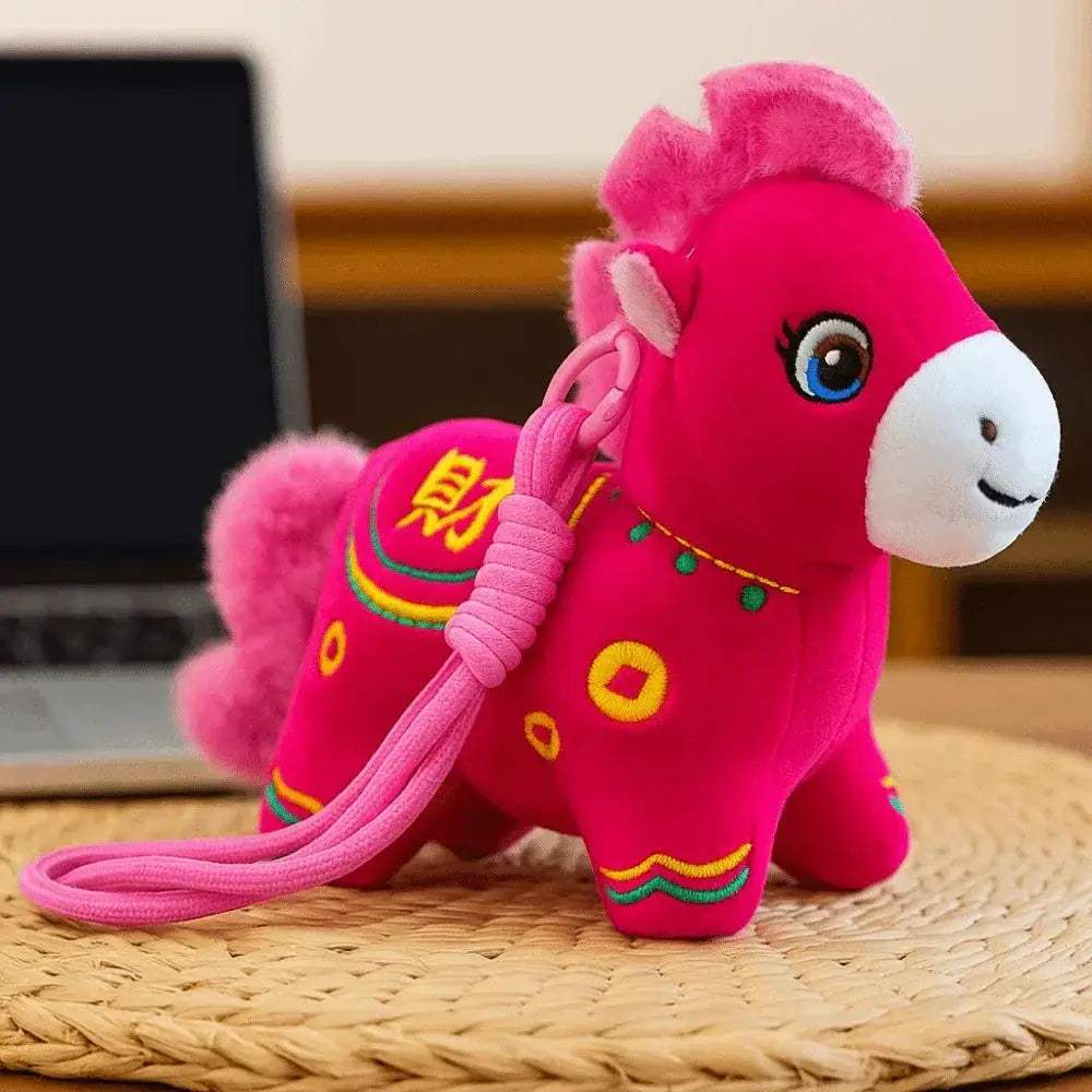 Cute Little Horse Plush Ornament For New Year Lucky Charm - ToylandEU