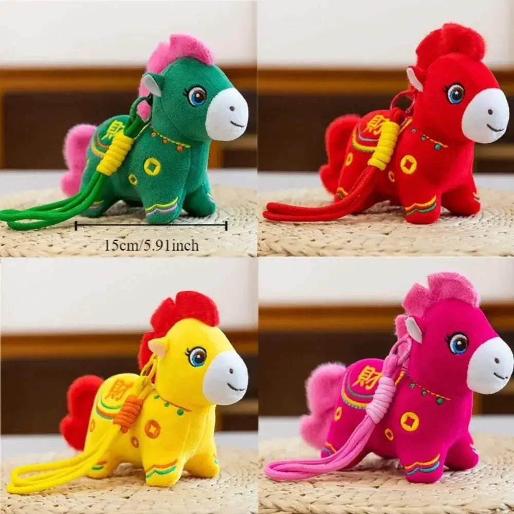 Cute Little Horse Plush Ornament For New Year Lucky Charm - ToylandEU