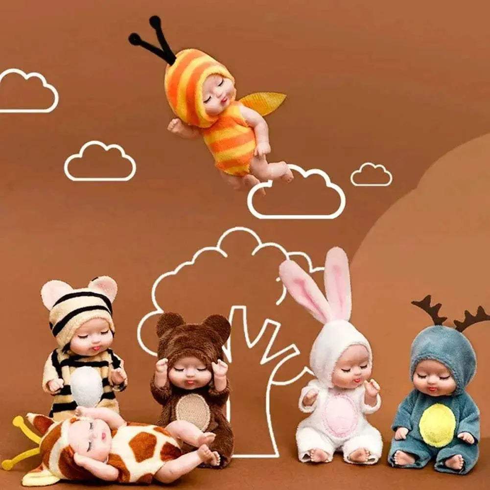  Cute Mini Dolls Set 6Pcs Sleeping Baby Toyland EU -  ToylandEU™
