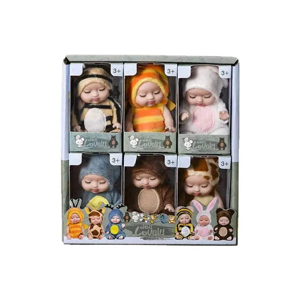  Cute Mini Dolls Set 6Pcs Sleeping Baby Toyland EU -  ToylandEU™
