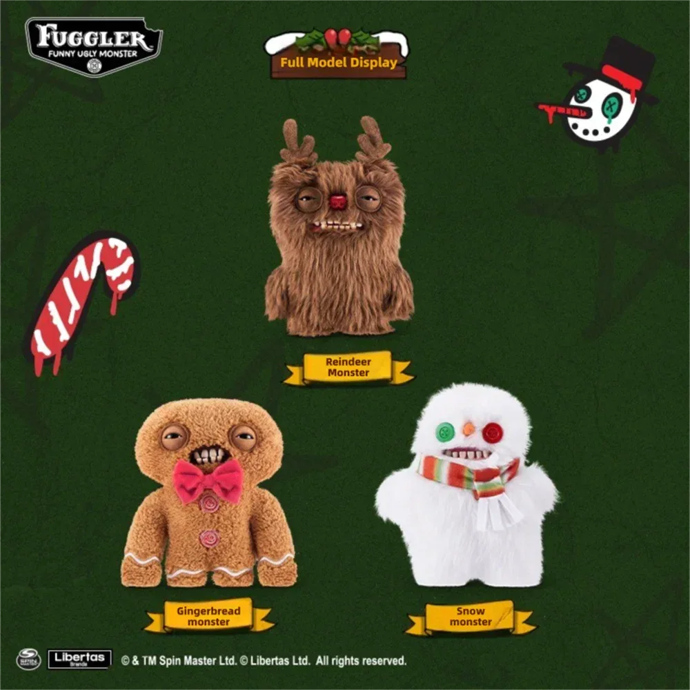 Cute Monster Plush Toy Festival Series Reindeer Charm - ToylandEU