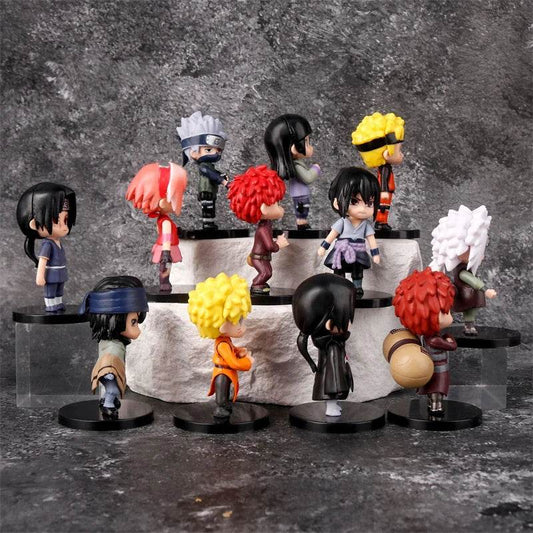 Cute Naruto Q Version Figures PVC 12 Pcs Set For Collectors - ToylandEU
