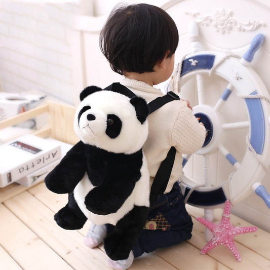 Cute Panda Plush Kids Backpack with Adjustable Straps for Comfort - ToylandEU