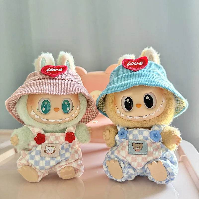 Cute Party Dress Suspender Pants for 17cm Labubu Doll - ToylandEU