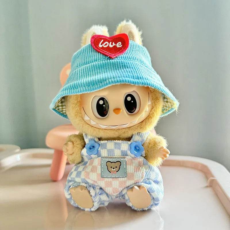 Cute Party Dress Suspender Pants for 17cm Labubu Doll - ToylandEU