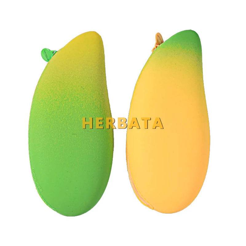 Cute Pencil Case Mango Shaped Silica Gel For Students - ToylandEU