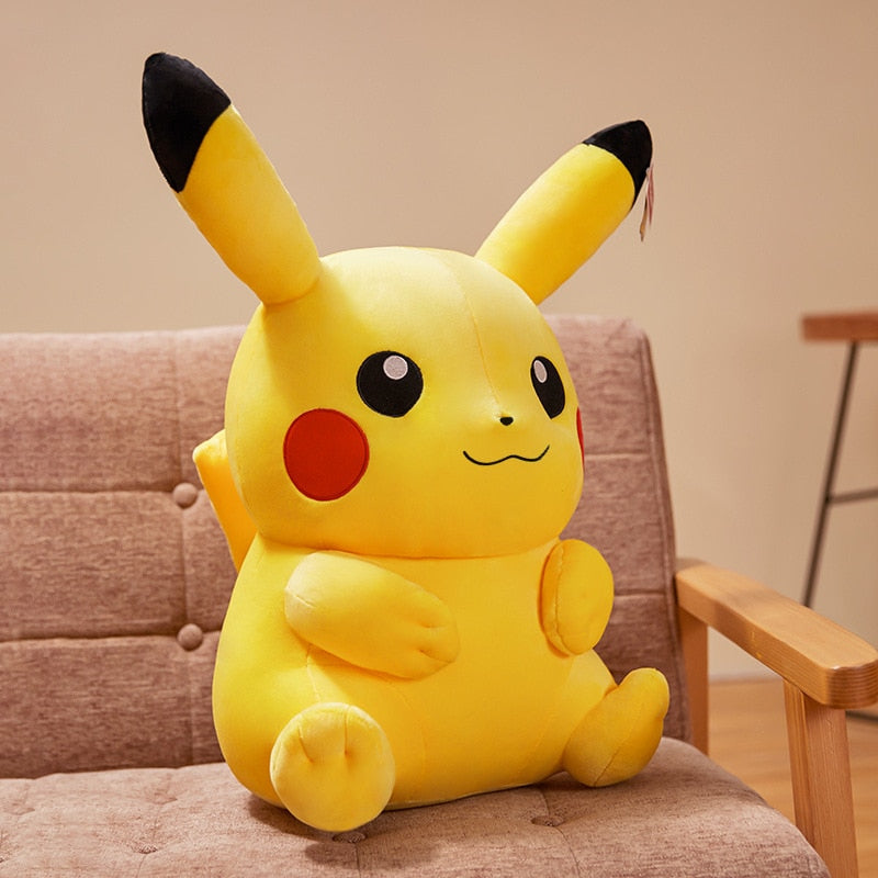 Adorable Pikachu Anime Large Stuffed Plush Doll - Pokemon Kawaii - ToylandEU