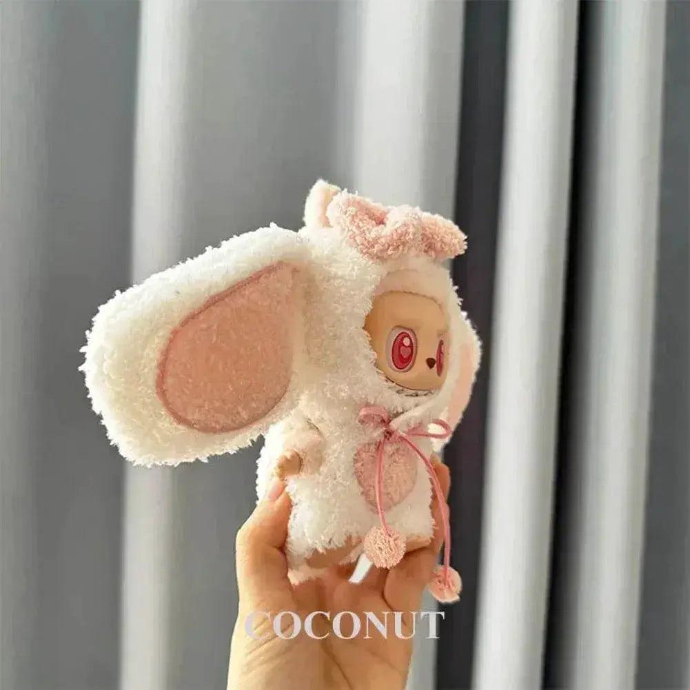  Cute Pink Big Ears Rabbit Suit For 17cm Doll Outfit -  ToylandEU™