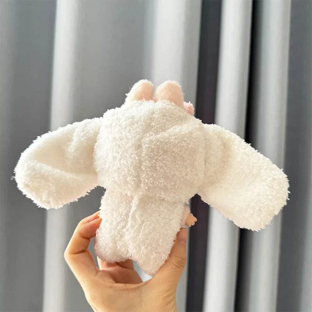 Cute Pink Big Ears Rabbit Suit For 17cm Doll Outfit Accessories - ToylandEU