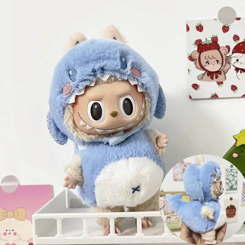 Cute Plush Doll Clothes 17cm Compatible Cosplay For Labubu - ToylandEU
