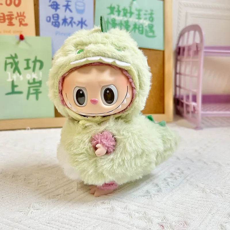 Cute Plush Doll Clothes 17cm Compatible Cosplay For Labubu - ToylandEU