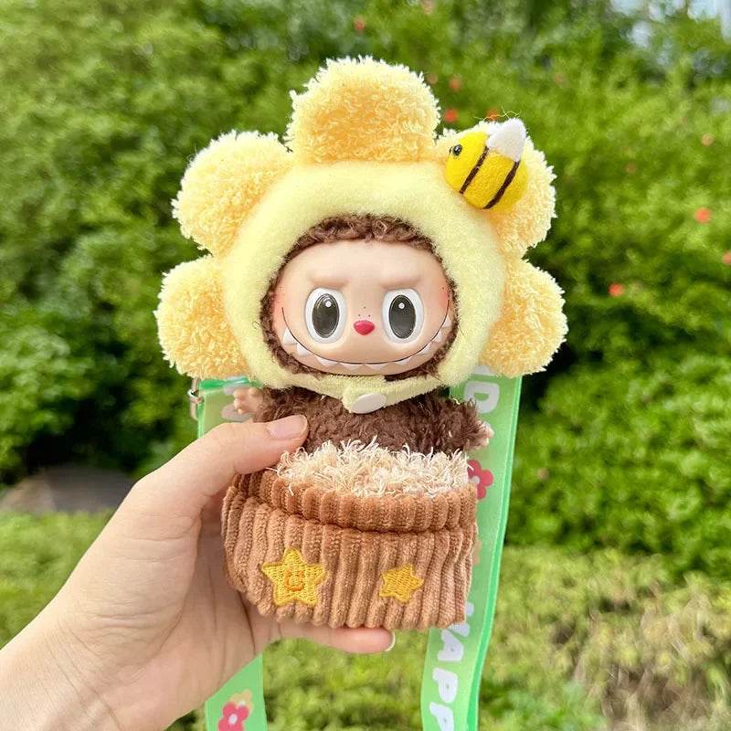 Cute Plush Doll Clothes 17cm Compatible Cosplay For Labubu - ToylandEU
