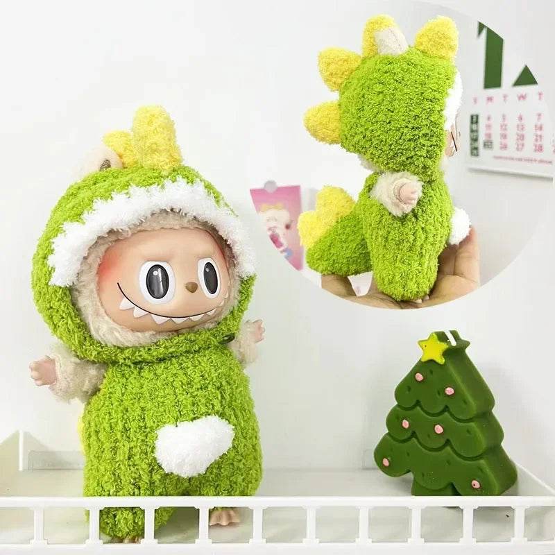 Cute Plush Doll Clothes 17cm Compatible Cosplay For Labubu - ToylandEU