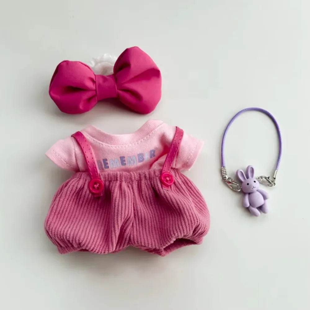 Cute Plush Doll Clothes Set for 17cm Dolls with Macaron Design for Kids and DIY Gift Labubu - ToylandEU