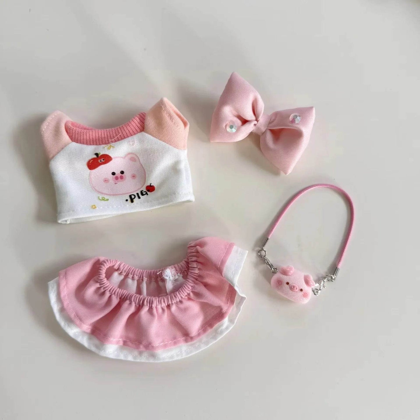 Cute Plush Doll Clothes Set for 17cm Dolls with Macaron Design for Kids and DIY Gift Labubu - ToylandEU