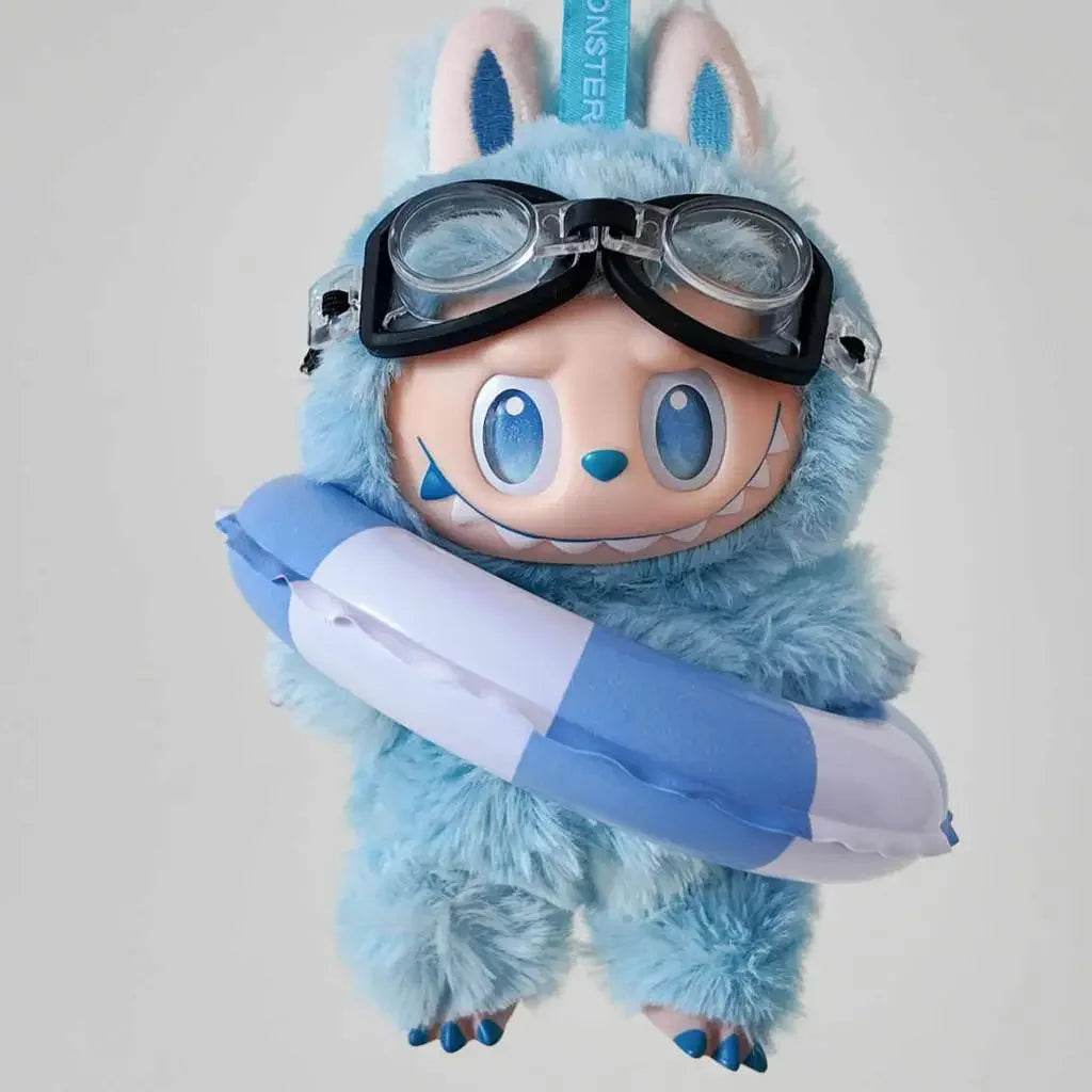 Cute Plush Doll Clothes Set with Polka Dot Swimwear for Kids 0-12 Years Labubu - ToylandEU