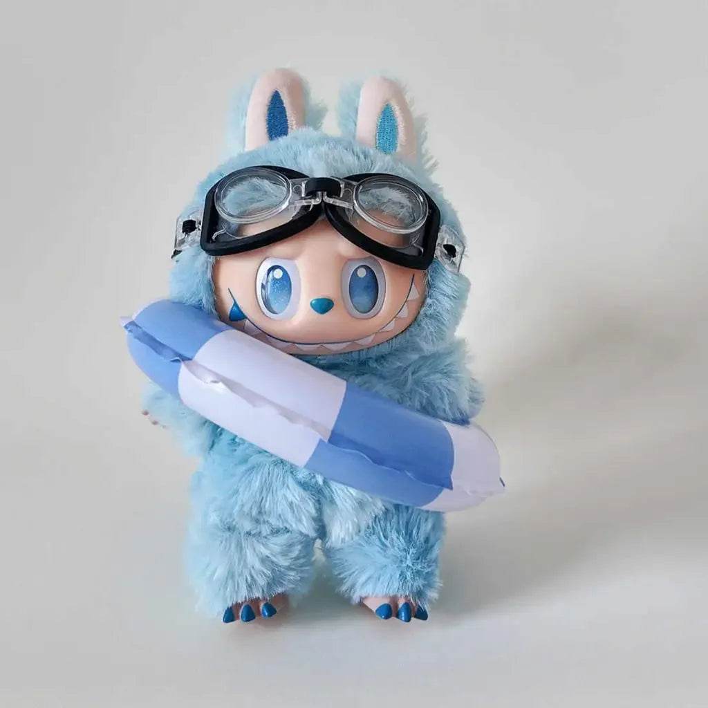 Cute Plush Doll Clothes Set with Polka Dot Swimwear for Kids 0-12 Years Labubu - ToylandEU