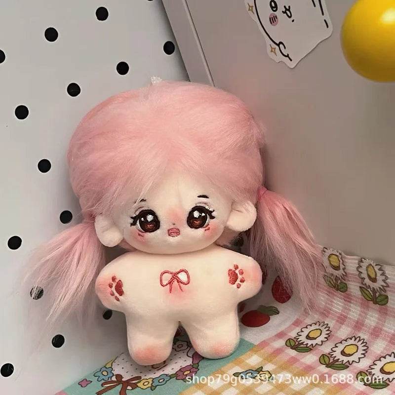 Cute Plush Doll Starfish Idol 10cm Colorful Hair Bow Girls - ToylandEU