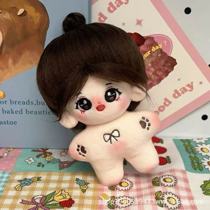 Cute Plush Doll Starfish Idol 10cm Colorful Hair Bow Girls - ToylandEU