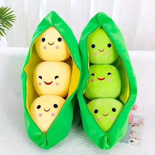  Cute Plush Peas Filled Plant Toy Creative Pea Children Kawaii Doll Bean Baby Pillow Cushion Girl Gift -  ToylandEU™