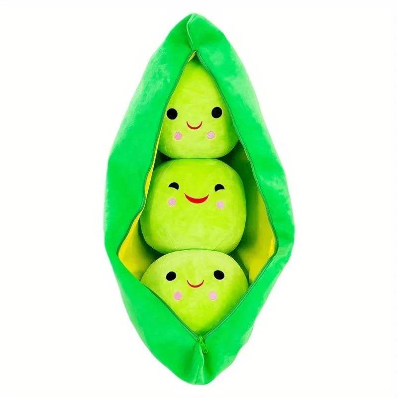 Cute Plush Peas Filled Plant Toy Creative Pea Children Kawaii Doll Bean Baby Pillow Cushion Girl Gift - ToylandEU