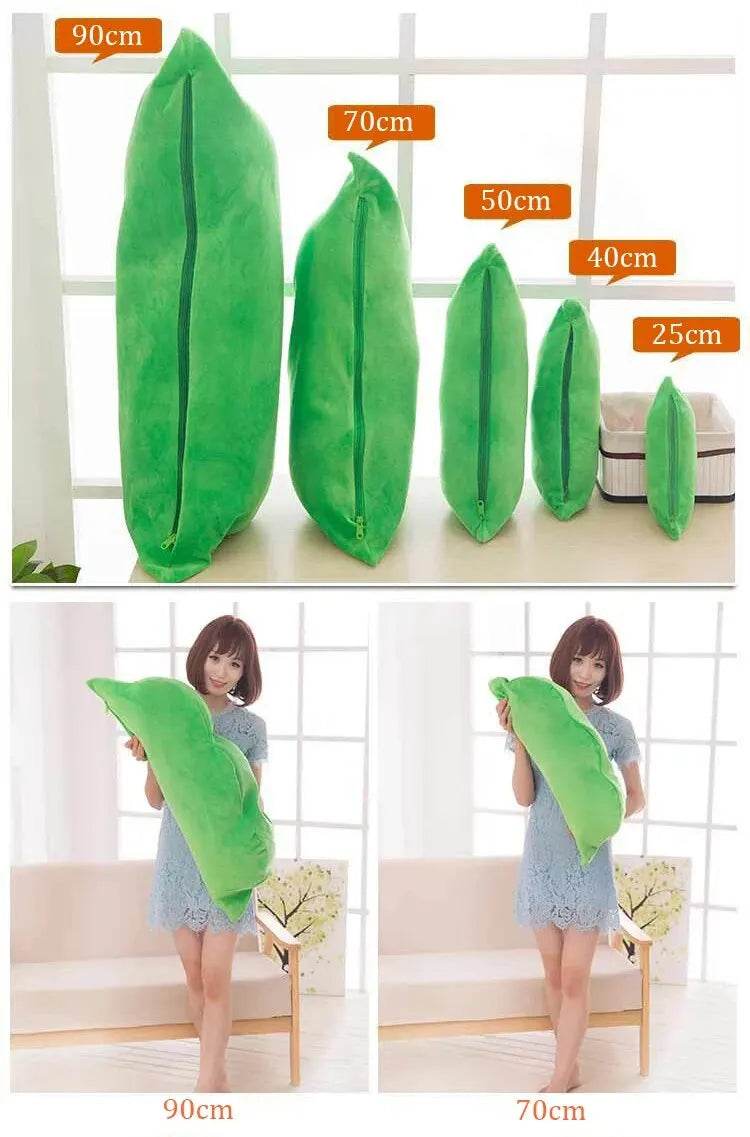 Cute Plush Peas Filled Plant Toy Creative Pea Children Kawaii Doll Bean Baby Pillow Cushion Girl Gift - ToylandEU